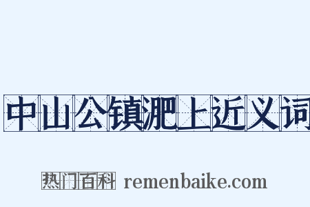 中山公镇淝上近义词是什么意思的图片